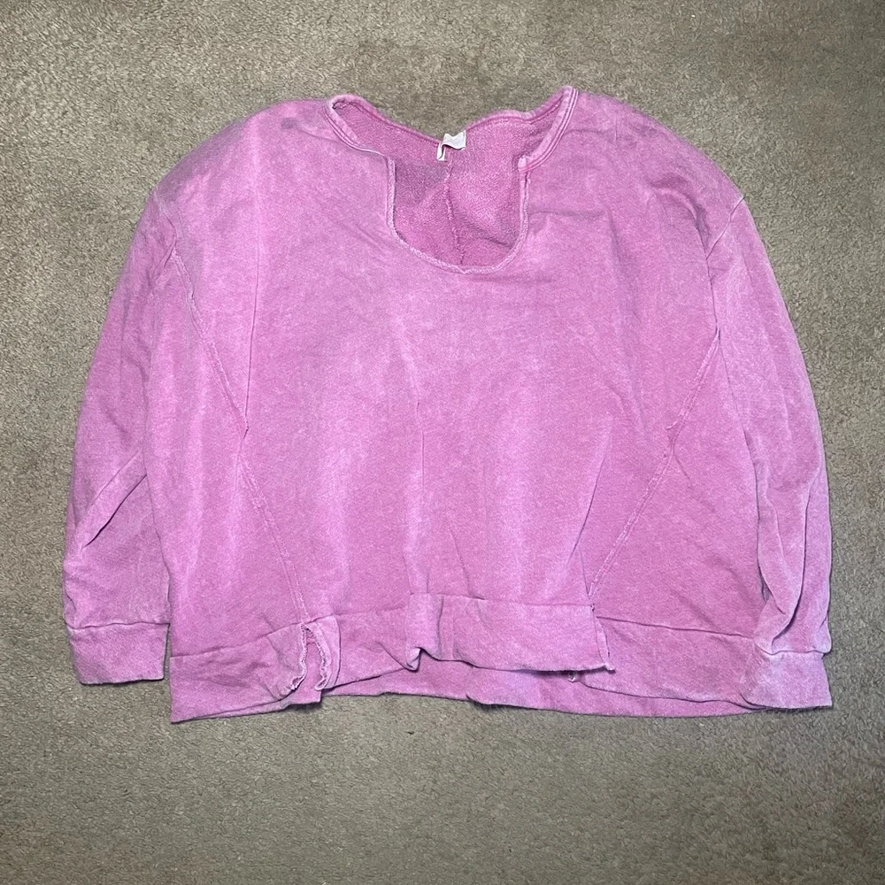 PINK LILY | Krista X Pink Lily Top Knot Mama Pink Pullover - Picture 2 of 2